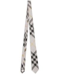 Burberry - Checkered Silk Tie - Lyst