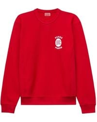 KENZO - Logo-Embroidered Sweatshirt - Lyst