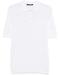 Tagliatore - Kart Geribbeld Poloshirt - Lyst