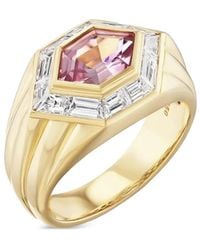 Sorellina - Anillo Malaya en oro amarillo de 18 ct con diamante - Lyst