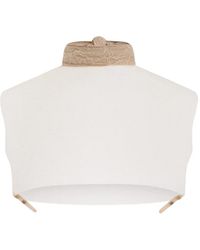 Philosophy Di Lorenzo Serafini - Lace-Collar Cropped Top - Lyst