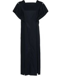 Plan C - Vestido camisero midi - Lyst
