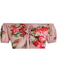 Dolce & Gabbana - Mini Knot Detail Closed Cup Top - Lyst