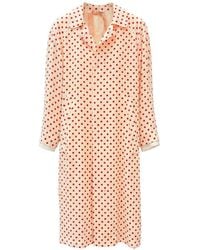 N°21 - Polka-Dot-Print Raglan-Sleeve Coat - Lyst