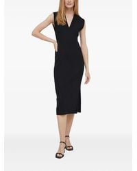 DKNY - Kleid mit V-Ausschnitt - Lyst