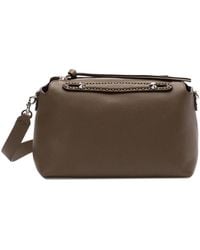 Fendi - Grained Calf Leather Tote Bag - Lyst