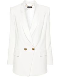Elisabetta Franchi - Doppelreihiger Blazer - Lyst