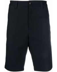 Emporio Armani - Cotton Shino Shorts - Lyst