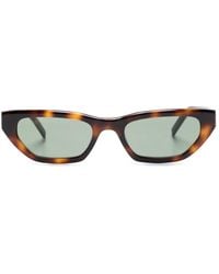 Saint Laurent - Logo-Plaque Cat-Eye Sunglasses - Lyst