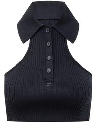 Courreges - Scuba Cropped Top - Lyst