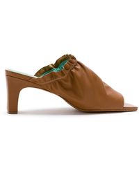 Blue Bird Shoes Leather Berbere Mules - Brown