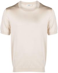Sandro - Fijngebreid T-shirt - Lyst