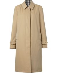 Burberry - Reversible Single-breasted Car Coat - Lyst