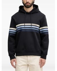 ARMANI EXCHANGE - Logo-Print Striped Hoodie - Lyst