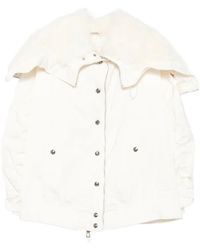 Ermanno Scervino - Fur-Trimmed Puffer Jacket - Lyst