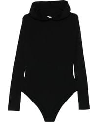 P.A.R.O.S.H. - Hooded Ribbed Bodysuit - Lyst