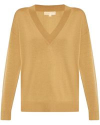 Michael Kors - Pullover Mit V-Ausschnitt - Lyst