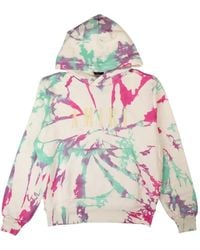 Amiri - Logo-Print Tie-Dye Hoodie - Lyst
