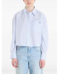 Calvin Klein - Striped Cotton Shirt - Lyst