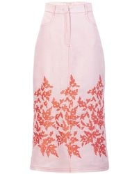 Silvia Tcherassi - Layan Midi Skirt - Lyst