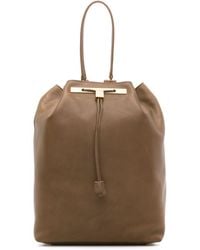 The Row - 11 Leather Bucket Backpack - Lyst