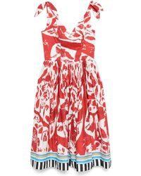 Stella Jean - Printed Midi Dress - Lyst