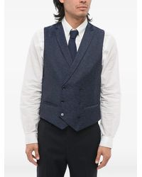 Corneliani - Double-Breasted Patterned Waistcoat - Lyst