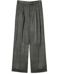 Twinset - Pantalones palazzo con motivo de espiga - Lyst