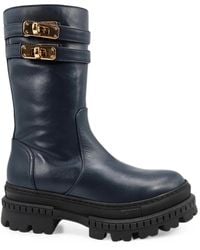 Madison Maison - Buckle-Strap Platform Boots - Lyst