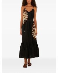 FARM Rio - Ammonite Belted Pockets Open Back Maxi Dress - Lyst