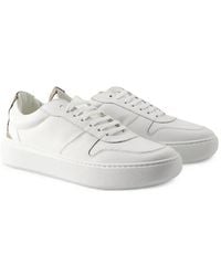 Herno - Leather Panelled Sneakers - Lyst