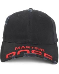 Martine Rose - Cappello Da Baseball Con Ricamo Ed Effetto Vissuto - Lyst