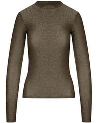 forte_forte - Glitter-Effect Long-Sleeve Top - Lyst
