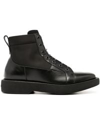 Ferragamo - Paul Lace-Up Biker Boots - Lyst