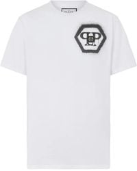 Philipp Plein - Printed Round-Neck T-Shirt - Lyst