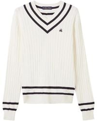 Brooks Brothers - Logo-Embroidered Jumper - Lyst