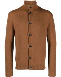 Barena - Intarsia-knit high-neck cardigan - Lyst