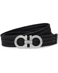 Ferragamo - Gancini Stretch Belt - Lyst