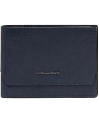 Piquadro - Flap Wallet - Lyst