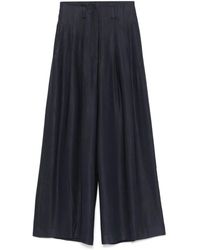 Peserico - Pleated Palazzo Pants - Lyst
