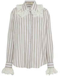 Lethicia Bronstein - Blouse Met Kant - Lyst