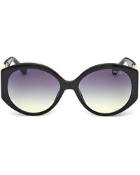 GUESS EYEWEAR - Logo-Detail Round Sunglasses - Lyst
