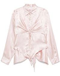 Martine Rose - Hemd Mit Knoten - Lyst