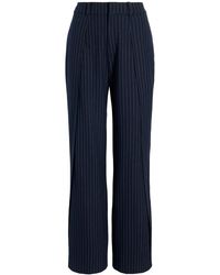 Cinq À Sept - Becca Broek Met Krijtstreep Geplooid Detail - Lyst