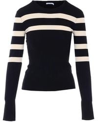 Patrizia Pepe - Striped Long-Sleeve Top - Lyst