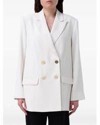 ARMANI EXCHANGE - Double-Breasted Buttoned Blazer - Lyst