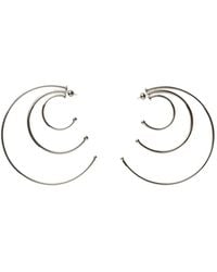 Panconesi - Pierced Solar Triple-Hoop-Design Earrings - Lyst
