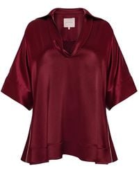 ROKSANDA - Enira Piping-Detail Top - Lyst