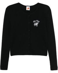 Sky High Farm - Intarsia-Knit Logo Cardigan - Lyst