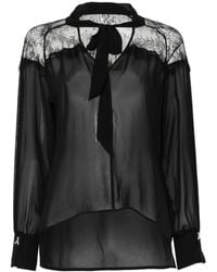 Patrizia Pepe - Lace-Detail Blouse - Lyst